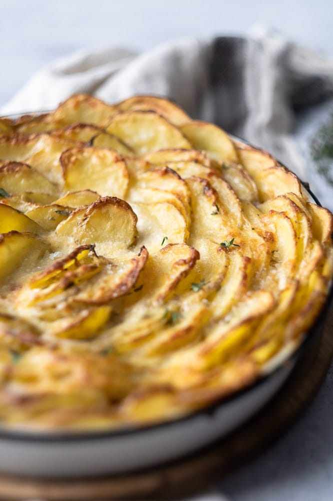 aardappelgratin, aardappel gratin, zelf aardappelgratin maken, romige aardappelgratin, recept, bijgerecht