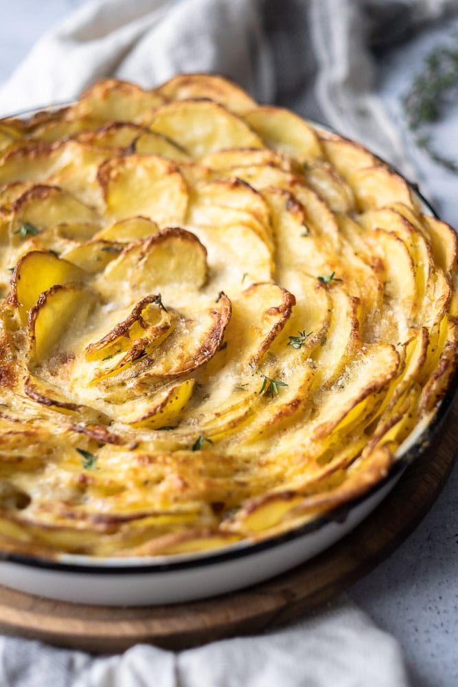 aardappelgratin, aardappel gratin, zelf aardappelgratin maken, romige aardappelgratin, recept, bijgerecht