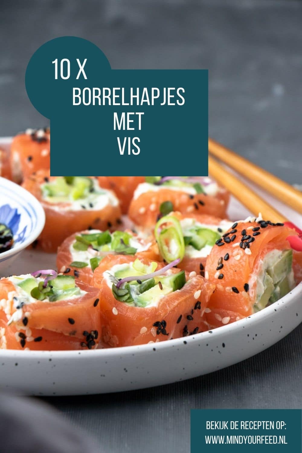 borrelhapjes met vis, hapjes met vis, warme hapjes vis, koude hapjes vis, salades, wraps