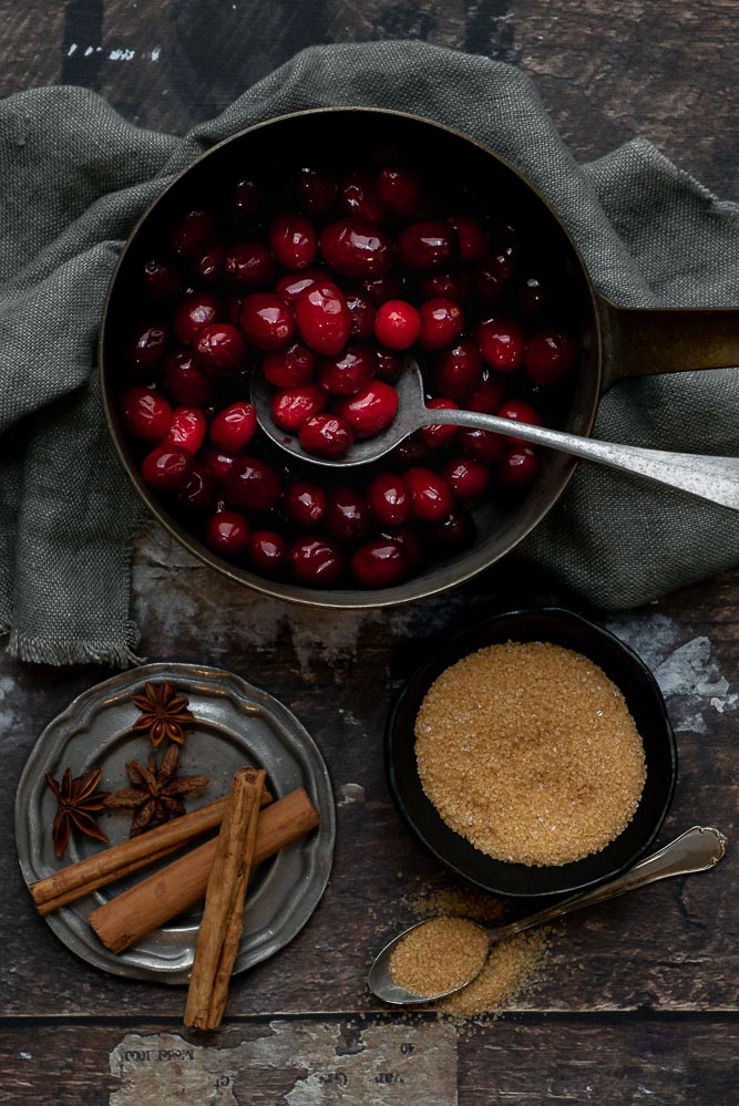 cranberry compote, recept, zelf maken, zoete cranberry compote