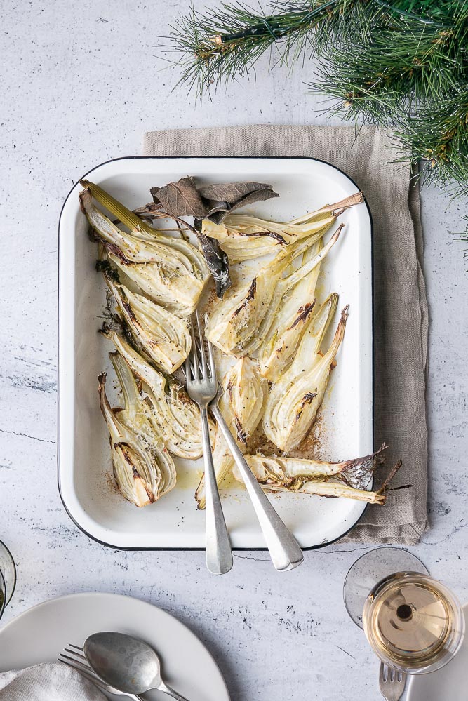 venkel uit de oven, geroosterde venkel, recept, bijgerecht