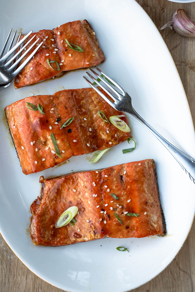 Zalm teriyaki recept, zelf teriyakisaus maken, teriyaki saus, wilde zalm, zalm uit Alaska