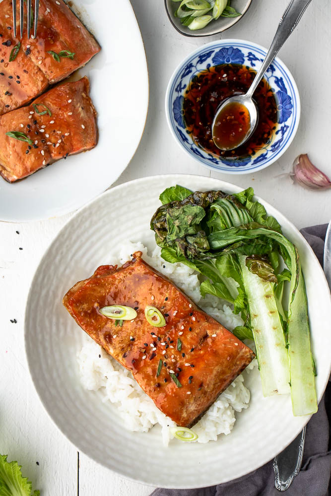 Zalm teriyaki recept, zelf teriyakisaus maken, teriyaki saus, wilde zalm, zalm uit Alaska