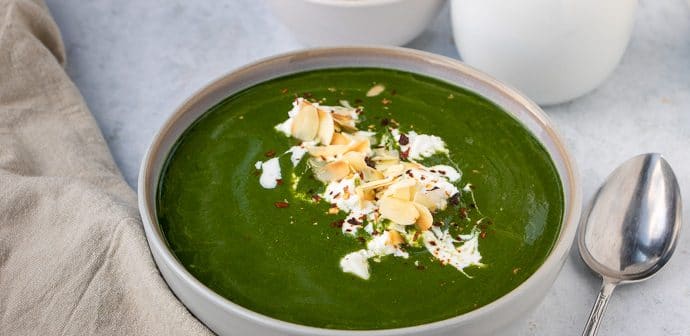 spinaziesoep, spinazie soep recept, zelf maken