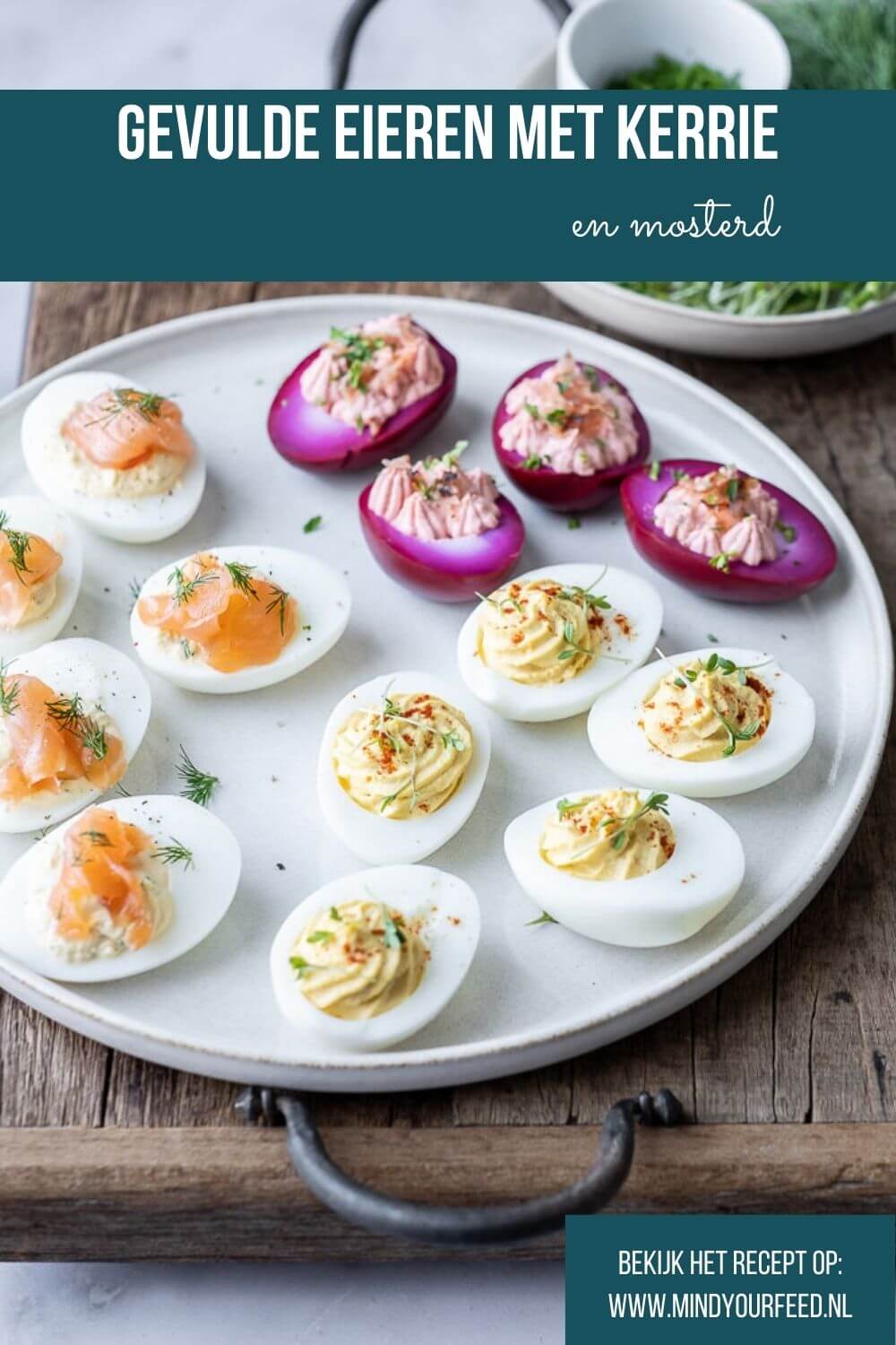 gevulde eieren met kerrie en mosterd, de lekkerste gevulde eieren, klassieke gevulde eieren, met yoghurt en mayonaise