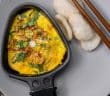 aziatische omelet gourmet recept, Oosterse omelet, omelet recepten gourmet, eieren gourmetten, luxe gourmet recepten