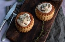 Kip ragout recept, kipragout, klassieke kipragout, vol au vent, voorgerecht, pasteitje, kippenragout