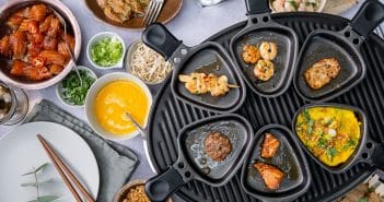 Aziatisch gourmetten Aziatisch gourmetten, Aziatische gourmet recepten, Oosters gourmetten, Oosterse gourmet recepten, zalm, hamburgers, varkenshaas, garnalen, kip, luxe gourmet recepten