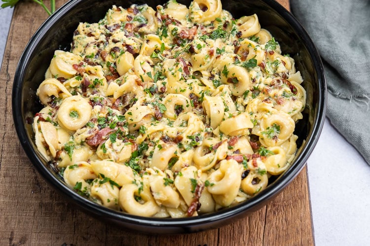 Tortellini Carbonara - Mind Your Feed