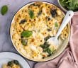 tortellini ovenschotel met spinazie, tortellini uit de oven, recept, ovenschotel pasta