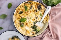tortellini ovenschotel met spinazie, tortellini uit de oven, recept, ovenschotel pasta