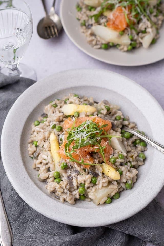 Risotto met asperges en gerookte zalm Mind Your Feed
