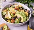 Mexicaanse salade, Tex Mex salade, recept, gezonde salade, gerookte kip, mais, zwarte bonen, limoendressing