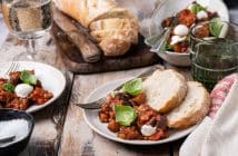 Caponata recept, Italiaanse aubergine stoofschotel, gestoofde aubergine, stoofgerecht aubergine, Siciliaanse caponata