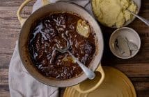 draadjesvlees, recept, zelf maken, oma's recept, Oud Hollands, runder stoofvlees, runder riblappen, sukadevlees, stoofvlees, Hollandse pot, rode kool, welk vlees voor draadjesvlees