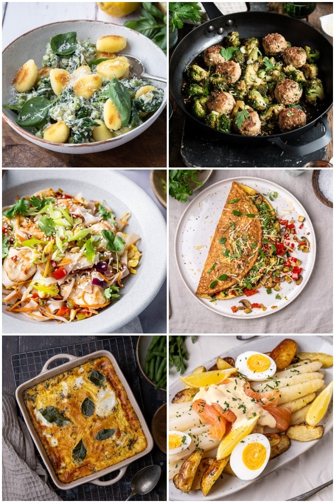 Weekmenu makkelijke maaltijden. Zoals je bent gewend staat er elke zaterdagochtend een weekmenu met makkelijke, gezonde en lekkere recepten voor je klaar. En ook deze week ga ik je weer inspireren met de eetplanning voor komende week. Pak pen en papier en schrijf weer mee!