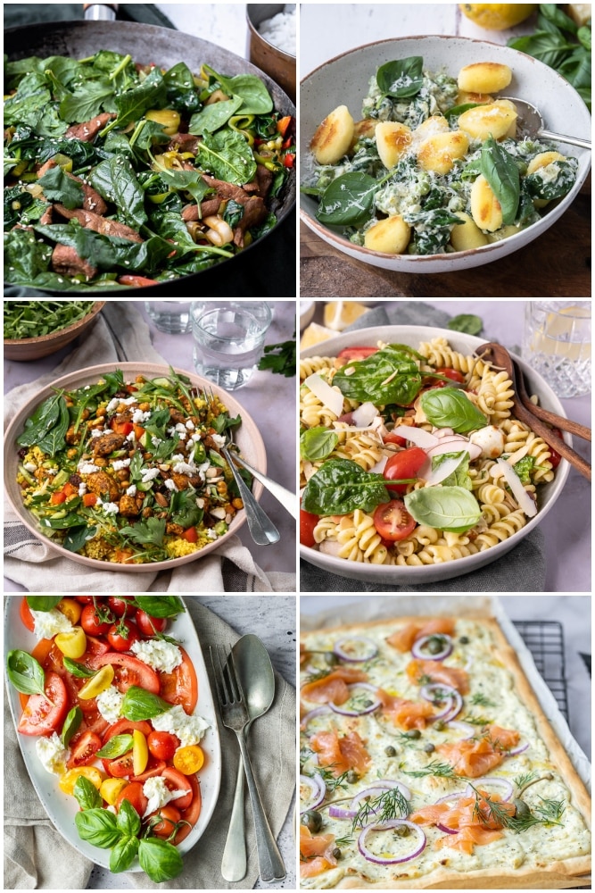 Zomerse inspiratie voor weekmenu makkelijke maaltijden #32 – een gezonde eetplanning voor het hele gezin met snelle en makkelijke avondmaaltijden, salades en zoete baksels.