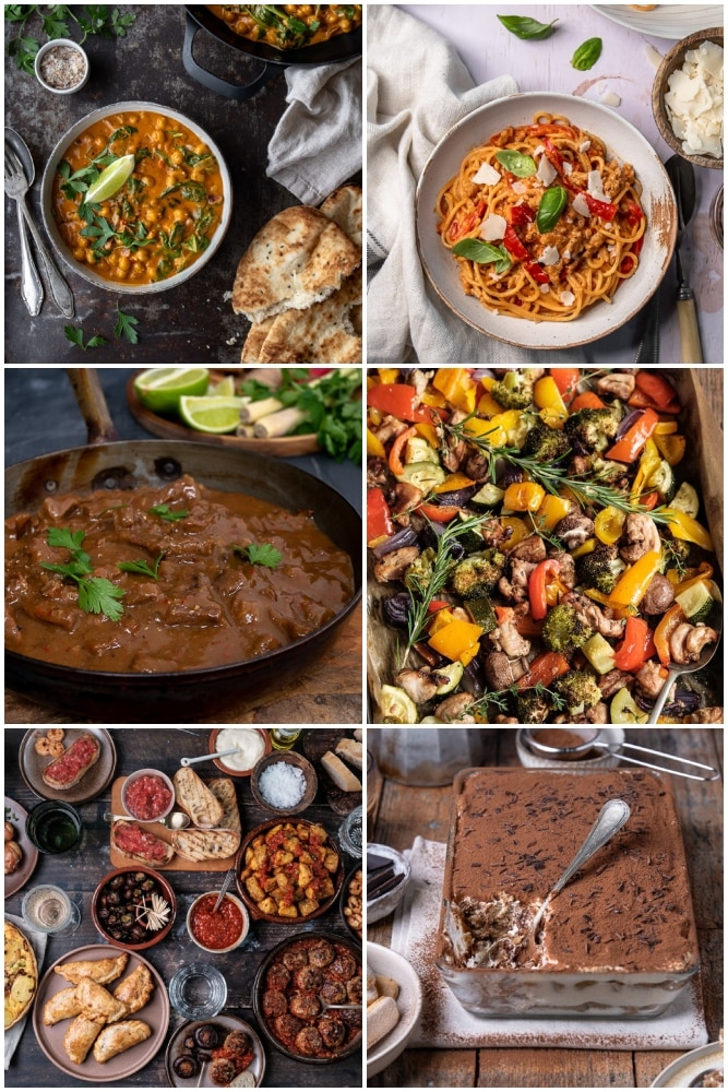 Weekmenu makkelijke maaltijden – gezonde recepten voor het hele gezin, makkelijke gerechten met vlees, vis en vegetarisch, eetplanning voor week 46 2025