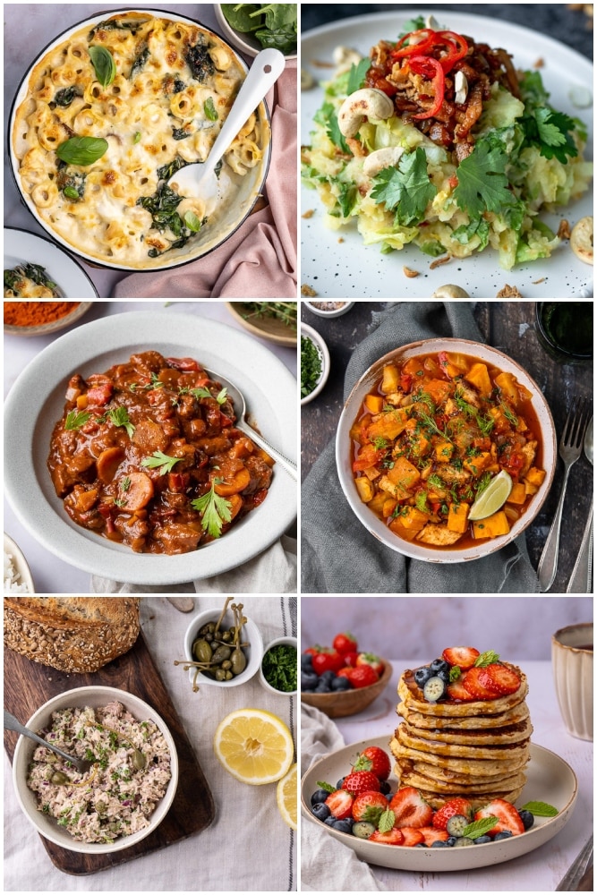 Weekmenu makkelijke maaltijden met gezonde recepten voor het hele gezin – snelle doordeweekse diners en makkelijk weekmenu.