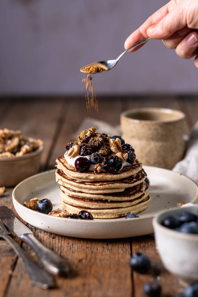 Havermout banaan pannenkoeken, recept voor gezonde en eiwitrijke pannenkoeken van havermout, banaan, ei en kwark, zelf havermout pannenkoeken maken is zo lekker en gezond!