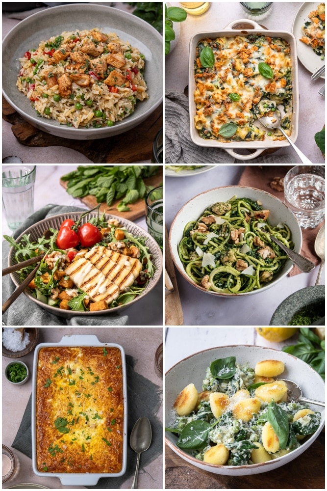 Weekmenu makkelijke maaltijden met gezonde recepten voor het hele gezin.