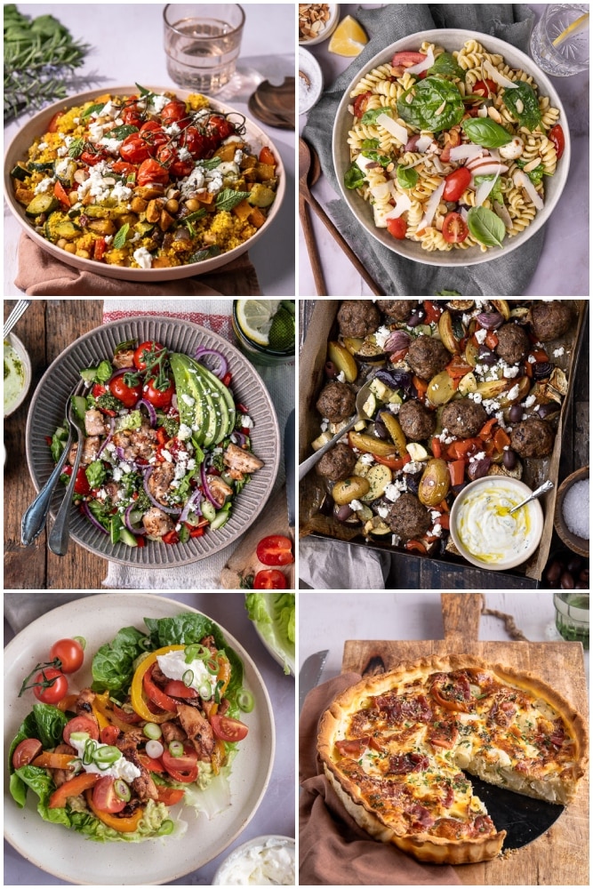 Weekmenu makkelijke maaltijden met gezonde recepten voor het hele gezin.