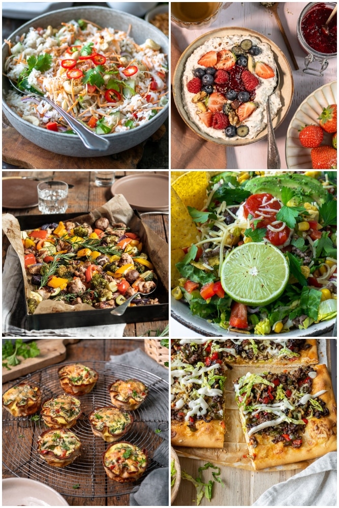 Weekmenu makkelijke maaltijden met gezonde recepten voor het hele gezin.