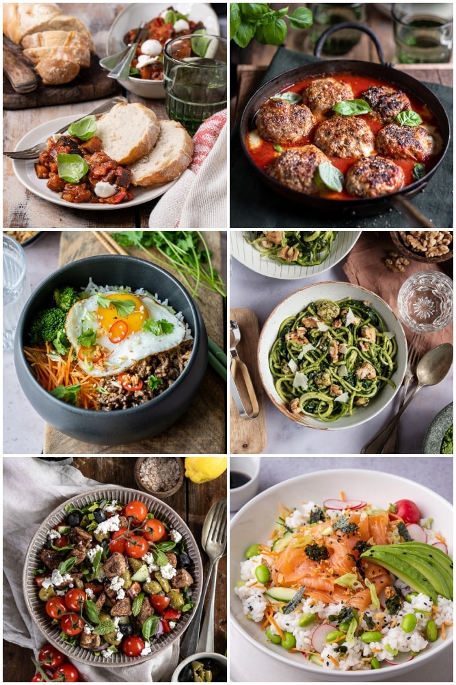 Weekmenu makkelijke maaltijden met gezonde recepten voor het hele gezin.